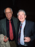Playwright Arthur Miller with Novelist Frank McCourt at Screening of Film 