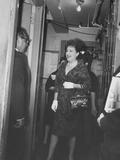 Actress Ethel Merman Walking Down Hall