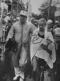 Swimmer Carin Cone with Her Coach Philip Hansel During Olympic Trials