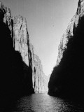 Mariscal Canyon, with Steep, Jagged Walls Rising Sharply from River in Big Bend National Park