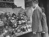 Buy A Man Browsing in a Butcher Shop at AllPosters.com