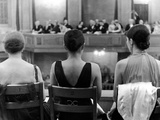 Rear View of Women in Evening Dress in a Box at the Charlestown Dock Street Theater Premium Photographic Print