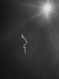 Contrail of Redstone Rocket Carrying Astronaut Alan Be. Shepard