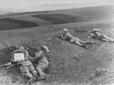 Turkish Soldiers Defending their Hilltop Position Against Advancing Team of Infantrymen