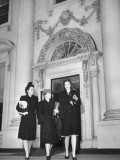 Buy Journalists Elizabeth May Craig, Ann Cottrell, Helen Bradford, Leaving Mrs. Roosevelt's Press Conf at AllPosters.com