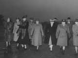 Buy Eleanor Roosevelt Touring a US Bomber Station with the Leading Wacs and Ats Officers at AllPosters.com