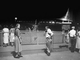 Pearl Mclain Waiting Forlornly Outside the Airport Gate While Movie Company Boards the Plane