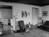 Living Room Interior of Rammed Earth House