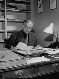 Director Rudolf Wendbladh of the Royal Dramatic School in Stockholm, Sitting at His Desk