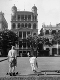 People Lawn Bowling at Hong Kong Cricket Club