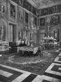 Marchese Don Giovanni Battista Sachetti and Marchesa Sacchetti in the Dining Hall of their Palace