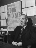 Independent Labour Party Representative John Mcnair Sitting and Talking