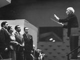 Conductor Arturo Toscanini Conducting the Metropolitan Opera Stars