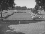 Two Golfers on the Green