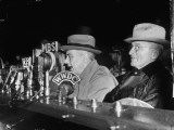 Buy Vp Harry S. Truman Listening to FDR Radio Address at AllPosters.com