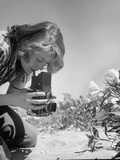 Actress Arlene Dahl Trying Her Hand at Photography