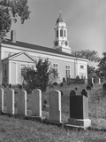 Sights of a Typical Summer at Cape Cod: Graves in Cemetery Behind Congregational Church