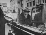 Buy President Franklin D. Roosevelt Riding in Convertible as He Driven Around During His Tour of Town at AllPosters.com