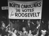 Buy US Citizens Showing their Enthusiasm About Franklin D. Roosevelt Winning the Presidency at AllPosters.com