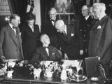 Buy President Franklin D. Roosevelt Sitting in His Office with Uncio Delegates at AllPosters.com