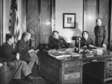 General Lesley J. Mcnair Meeting with a Group of His Junior Officers