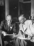 US Treasury Department Officials Henry White and Charles Bell Conferring