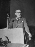 Man Speaking at Opening of Italian Congress