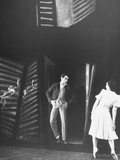 Hugh Laing and Nora Kaye in Scene from Production of Antony Tudor's Ballet "Pillar of Fire"
