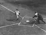Subway Series: Player No. 10, Tossing the Bat as He Takes Off for First Base
