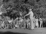 Golfer Ben Hogan, Playing in a Golf Tournament