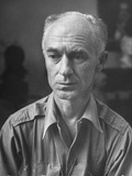 Pulitzer Prize Winning Reporter, Ernie Pyle, Modeling for a Sculptor