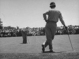 Golfer Putting the 12th Green