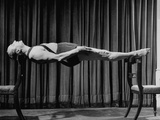 Buy Sir Paul Duke on the Bbc TV Show, "Laughter and Life" Showing Yoga Exercises at AllPosters.com
