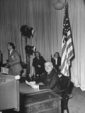 Buy President Harry S. Truman Preparing to Make the Announcement of Cease-Fire on V-E Day at AllPosters.com