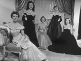 Movie Starlets Phyllis Kirk, Debra Paget, Debbie Reynolds, Jean Hagen, and Nancy Olson