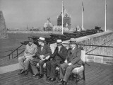 Buy Winston Churchill and Franklin Roosevelt Sitting Together with Others at AllPosters.com