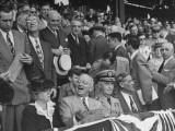 Buy President Harry S. Truman Mixing with the Crowd at Opening Baseball Game at AllPosters.com