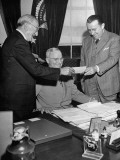 Buy President Harry Truman Sitting at AllPosters.com