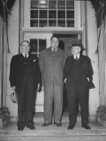 Sec. Harold L. Ickes, Julius A. Krug, and Senator Kenneth Mckeller Posing