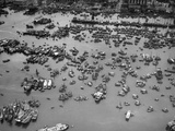 Aerial View of Hong Kong Harbor