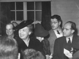 Eleanor Roosevelt Holding a Press Conference
