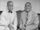 Dr. Ramon Grau San Martin Sitting with Dr. Raul De Cardenas at the Palace
