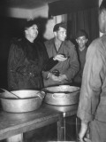 Eleanor Roosevelt Visiting a Men's Mess and Talking with the Cooks