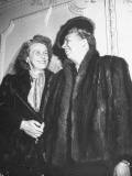 Mrs. Franklin D. Roosevelt and Her Daughter, Anna, Wearing Fur Coats