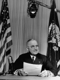 Buy President Harry S. Truman Making Official V-E Day Proclamation at AllPosters.com