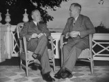 Buy Washington Governor Monrad C. Wallgren and President Harry S. Truman Chatting on a Porch at AllPosters.com