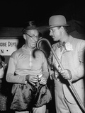 Ed and Keenan Wynn at a Charity Show Put Premium Photographic Print