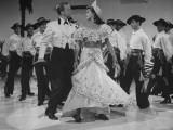 Esther Williams and Van Johnson Acting in Scene from "Early to Bed"
