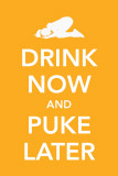 Buy Drink Now and Puke Later at AllPosters.com