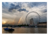 Rainbow over the London Eye